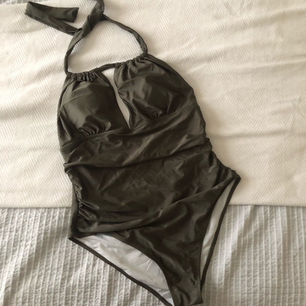 Olive Cupshe One Piece Swimsuit